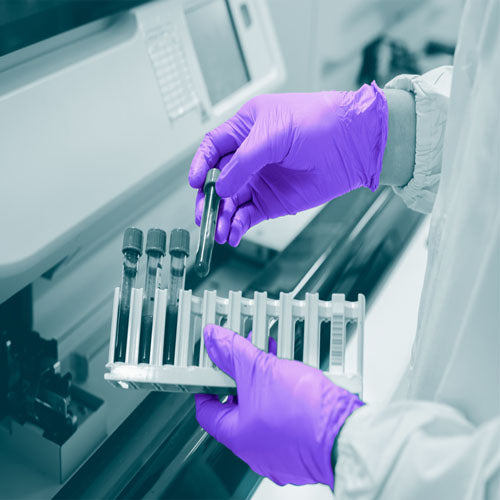 Heavy Duty Purple Nitrile Chemical Resistant ASTM D6978 Chemo Gloves