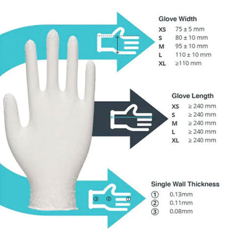 Premium Quality Latex Medical Grade Gloves - Cases of 10 Boxes, 100 Gloves per Box