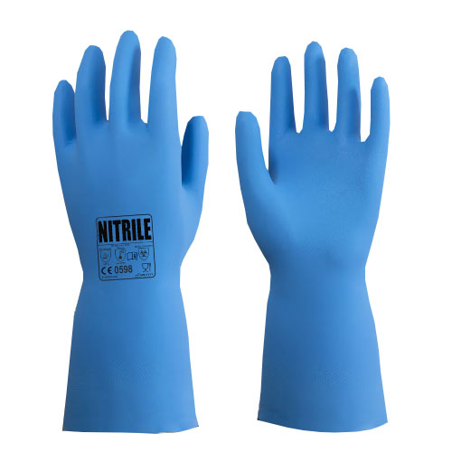 Long Chemical Gauntlet Gloves - Unlined - Food Safe - Abrasion Resistant - In Bags of 10 Pairs