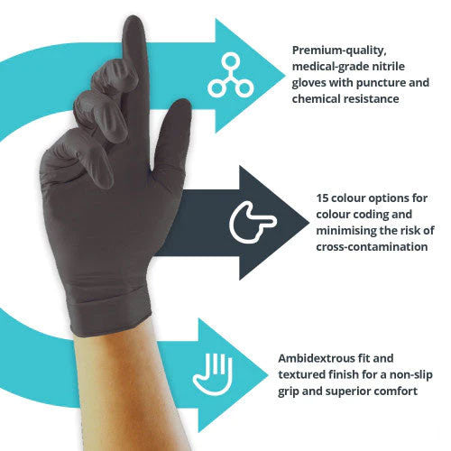 Black Nitrile Gloves