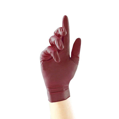 Burgundy Nitrile Gloves – 10x100