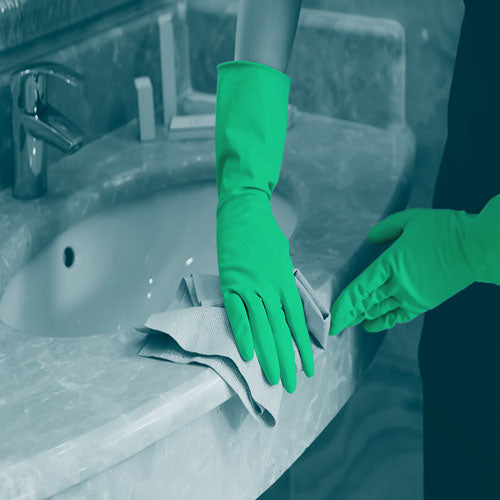 Green Latex Household Safety Gloves – 12x12