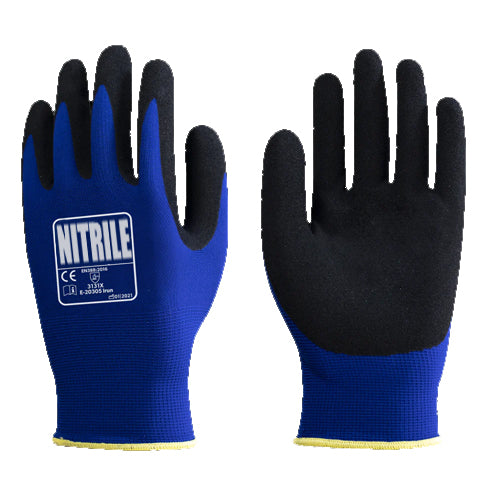 Sandy Nitrile Palm Coated - Firm Grip Gloves - Abrasion Resistant - NitreGrip® Technology - In Bags of 10 Pairs