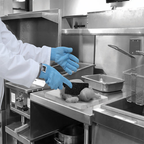 Seamless Cut Resistant Gloves - Food Safe - Ambidextrous - NitreGuard® Technology - Cases of 50 Gloves, 1 Glove per Bag