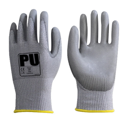 PU Palm Coated Safety Gloves - Level D Cut Protection - Equivalent Cut Level 5 - NitreGuard® Technology - In Bags of 10 Pairs