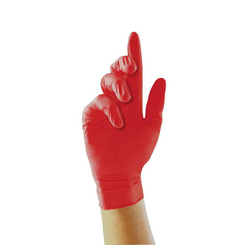 Red Nitrile Gloves – 10x100