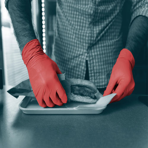 Red Nitrile Gloves – 10x100