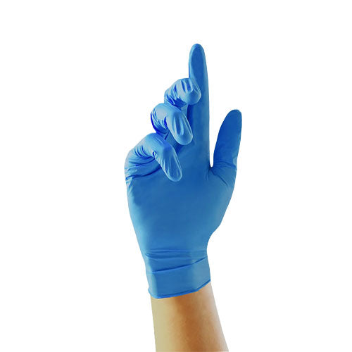 Blue Nitrile Powder Free Medical Examination Gloves – Cases of 10 Boxes, 200 Gloves per Box