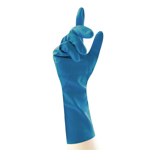 Blue Latex Household Gloves – 12x12