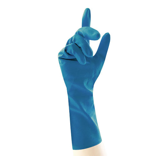 Blue Latex Household Safety Gloves – 12x12