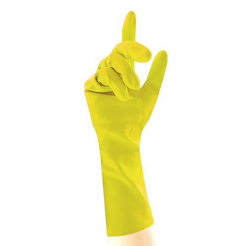 Yellow Latex Household Safety Gloves – 12x12