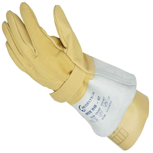 Water Repellent Leather Electrical Over Gloves - Additional Mechanical Protection - In Bags of 1 Pair