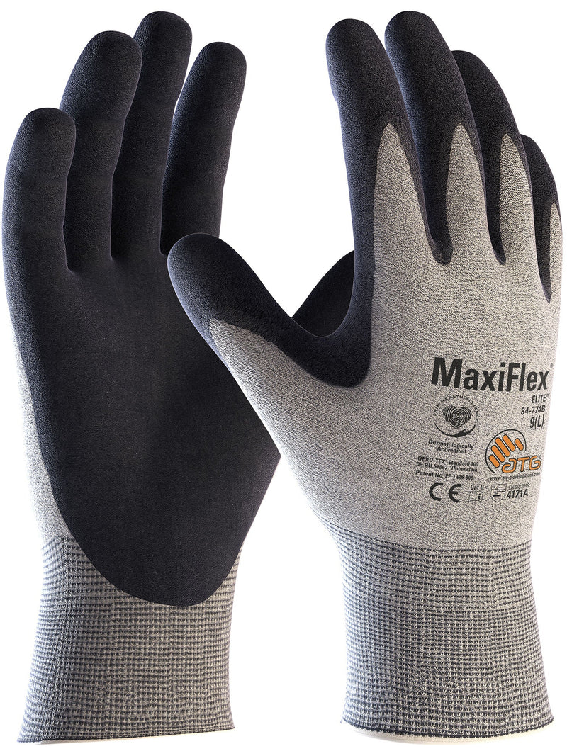 Ultra Lightweight ESD Grip Gloves: MaxiFlex Elite 34-774B - Pack of 12 Pairs