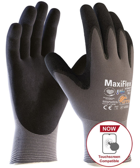 ATG MaxiFlex Ultimate Glove 3/4 Coated 4131A - Model 42-875B - Pack of 12 Pairs