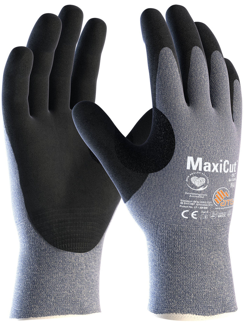 ATG 44-504B: Maxicut Oil Glove with Nitrile Palm Coating - 4442C - Pack of 12 Pairs