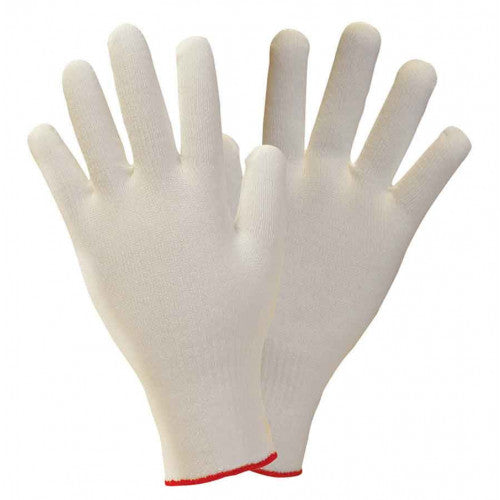 Gray Sibille - Cotton Under Gloves - Seamless - Sweat Absorbing - Bags of 10 Pairs